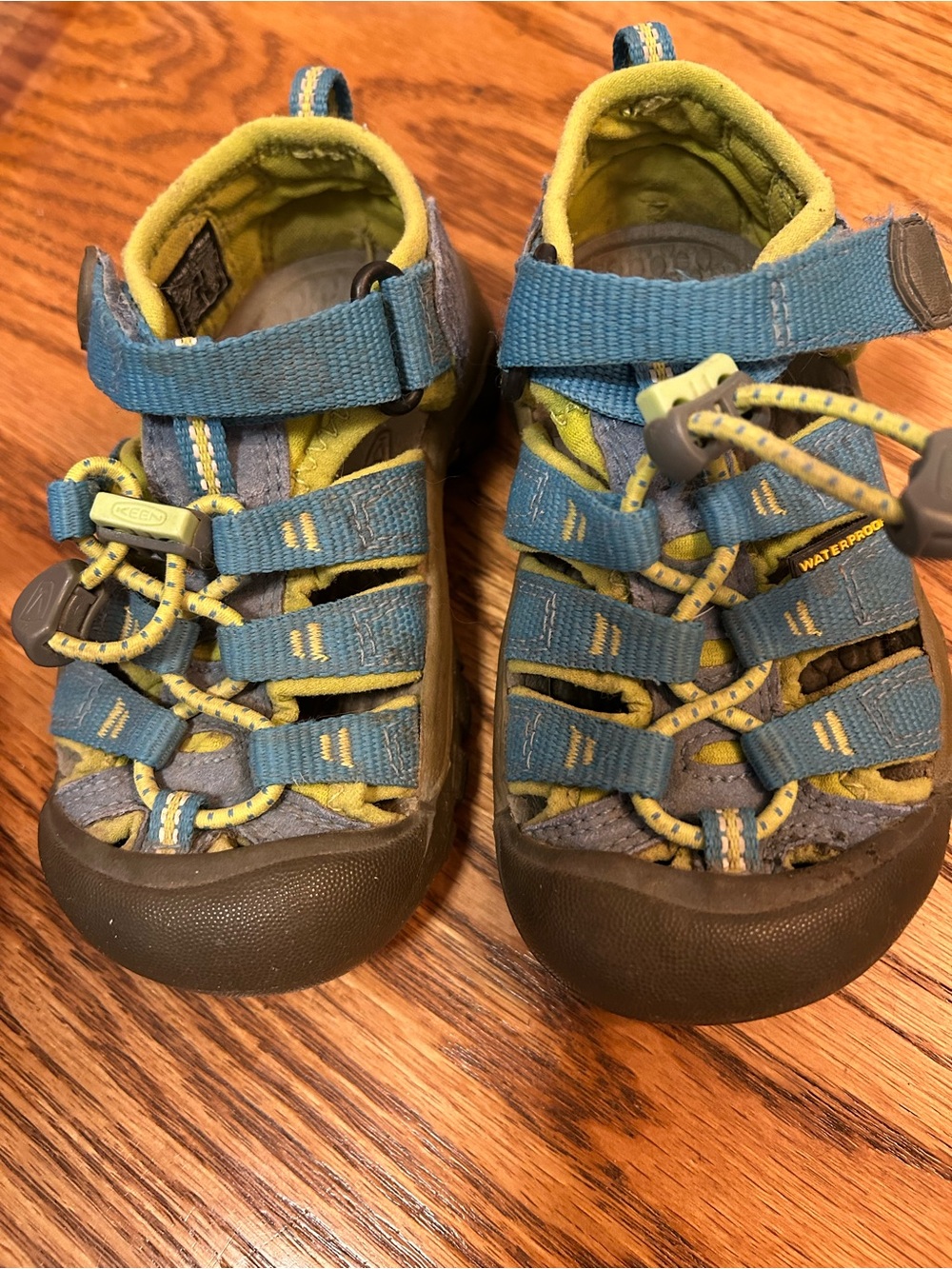 Keen Kids Blue and Yellow Water Shoes
